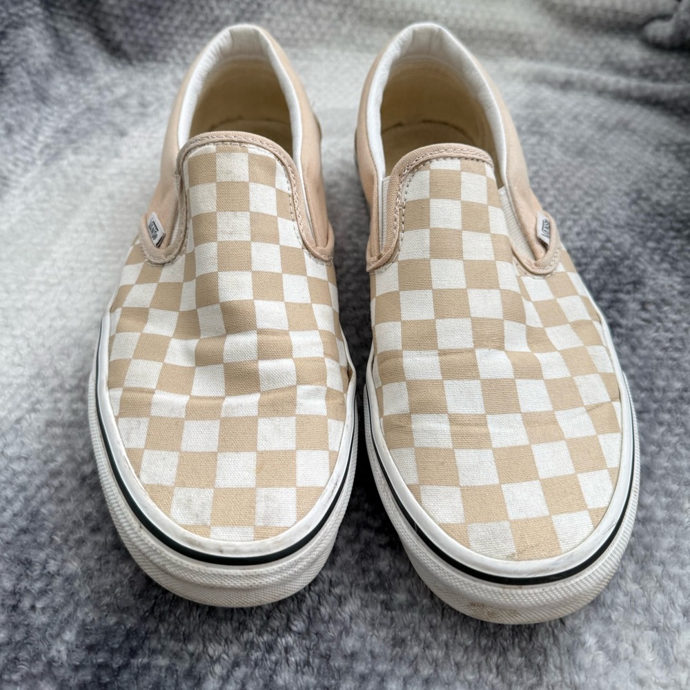 Vans checker cream/white